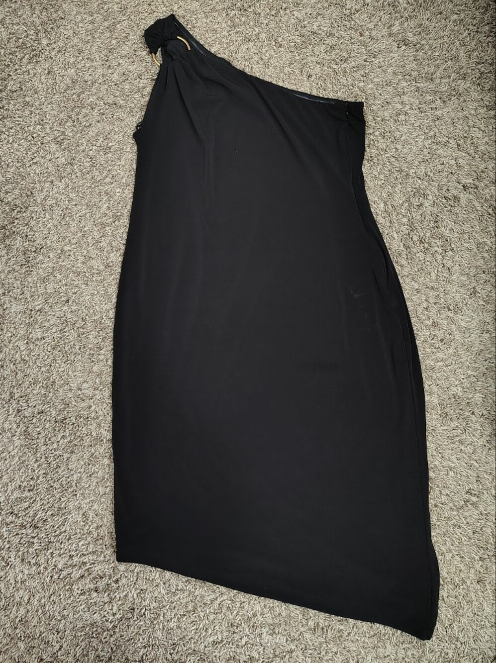 Calvin Klein Black Off-Shoulder Bodycon Dress